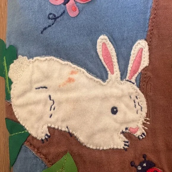 Mini Boden Big Appliqué Jersey Dress in Blue Size 5-6 - Picture 6 of 9